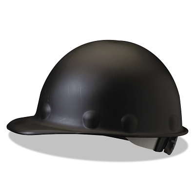 P2A HARD HAT BLACK RATCHET W/ QUICKLOK